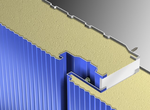 Steelgenix Insulated Metal Panels (IMP's) close up image 