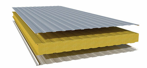 Insulated Metal Panels (IMP's) construction diagram